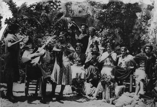 Patio del barrio de San Lorenzo (imagen de 1930)