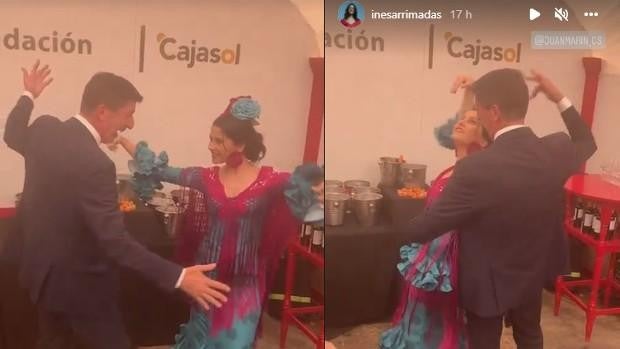 La promesa cumplida de Juan Marín bailando en la Feria de Sevilla con Inés Arrimadas