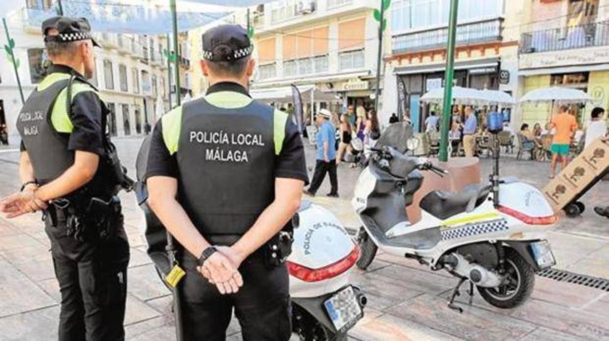 Agentes de la Policía Local de Málaga