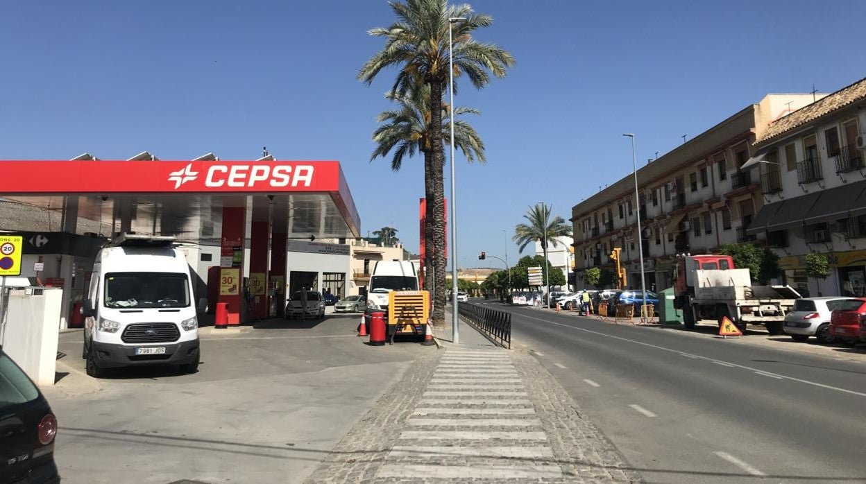 Gasolinera de Santa Ana donde se ha registrado la fuga