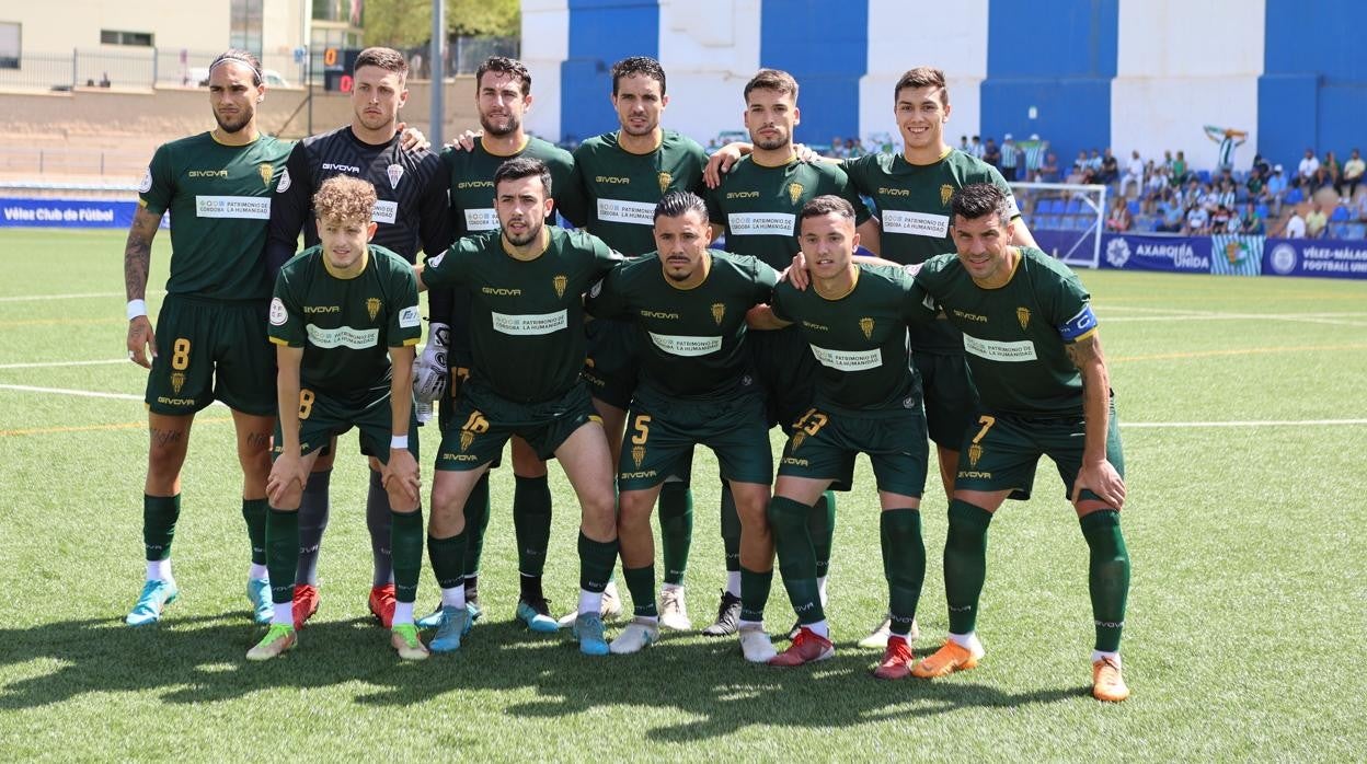 Alineación del Córdoba CF en el último partido de liga del domingo frente al Vélez