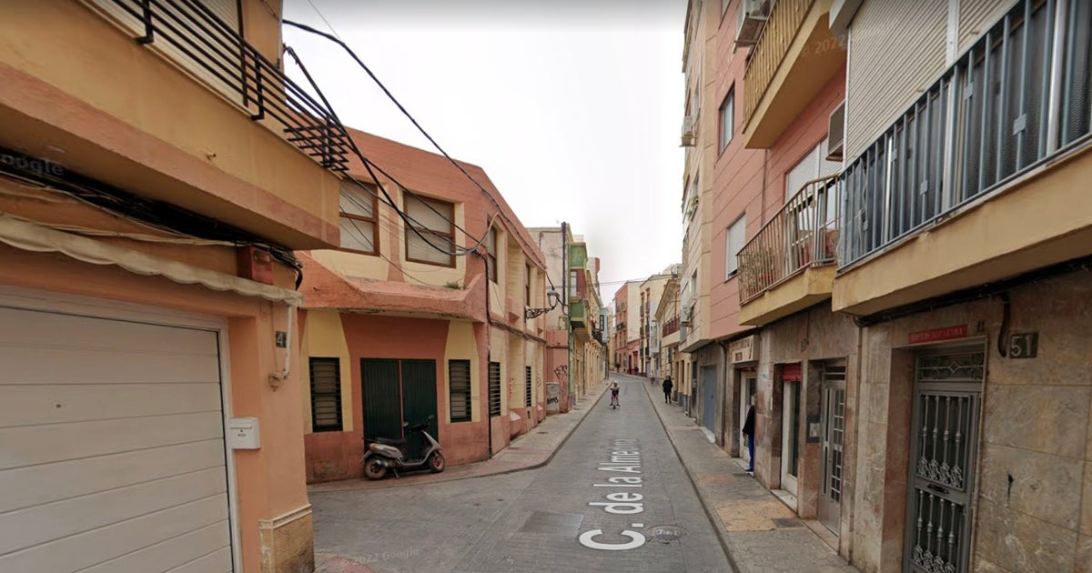 Calle Almedina donde se han producido las muertes en el centro histórico de Almería