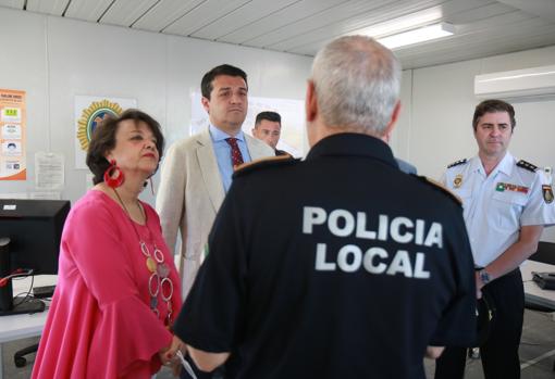 Bellido y Valenzuela, en la comisaría conjunta de la Feria de Nuestra Señora de la Salud