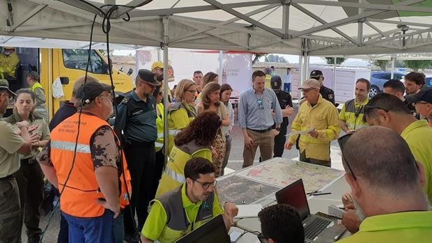 La Junta ensaya en Córdoba su respuesta ante un incendio forestal de máximo nivel