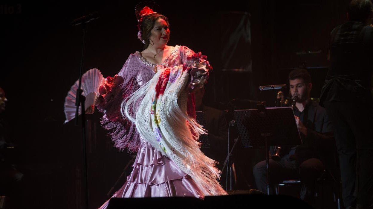 Estrella Morente durante un concierto