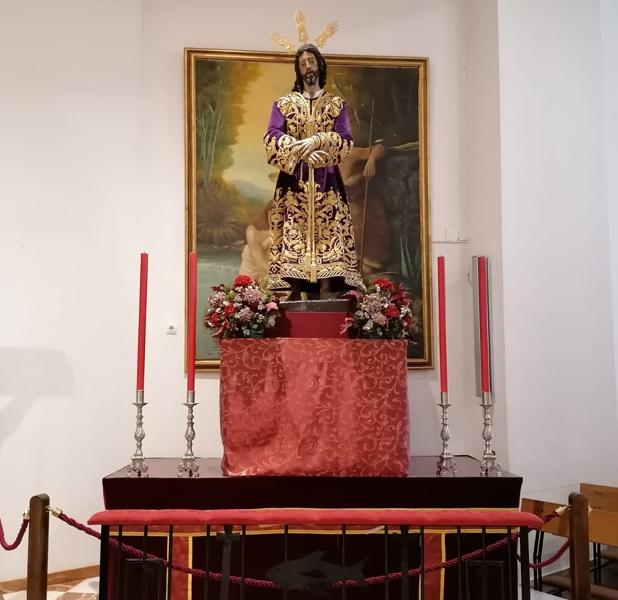 Jesús de la Redención de Córdoba, en un espacio provisional de culto por la finalización de su altar