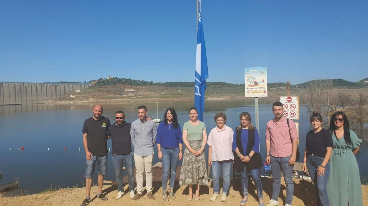 Presentación de la bandera azul en la playa de La Breña