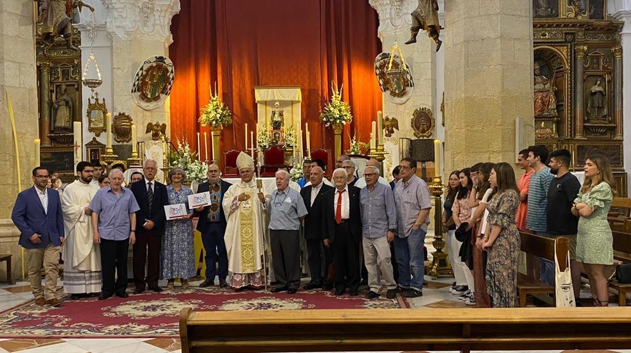 Celebración de la misa por los 60 años de labor de los hermanos maristas en Priego de Córdoba