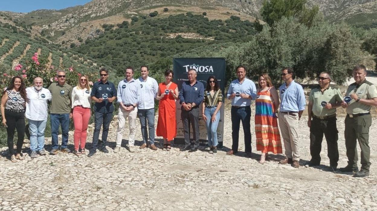 Acto de reapertura del sendero de la Tiñosa