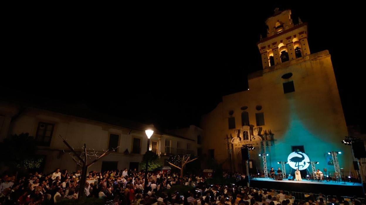 Espectáculo de la plaza de San Agustín en una edición pasada del evento