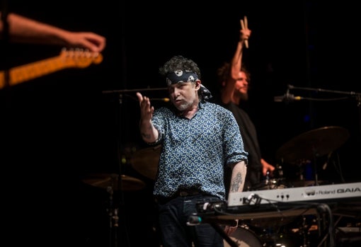 Andrés Calamaro, durante un concierto