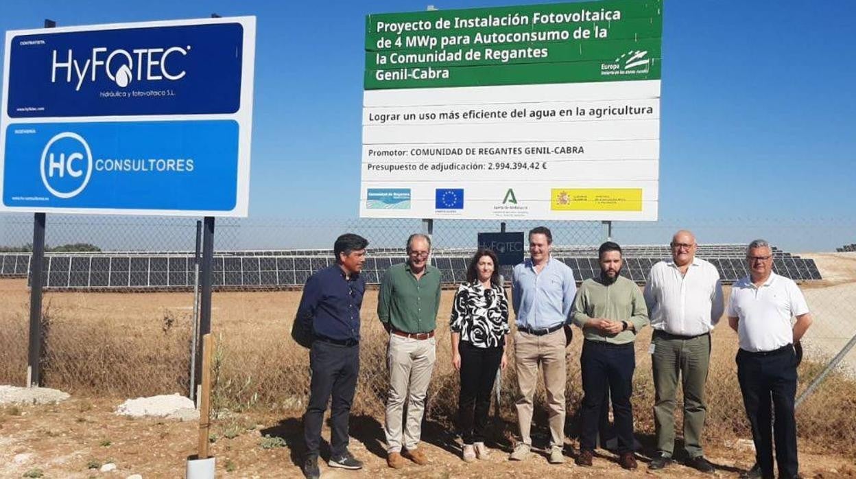 Acto de inauguración de la planta solar