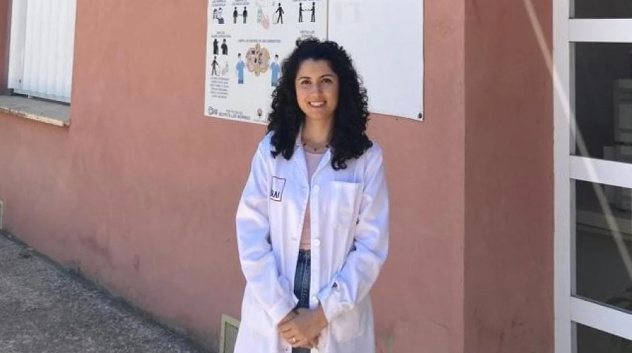 Elisa Rojas, ante el Servicio de Apoyo a la Investigación de la Universidad de Córdoba