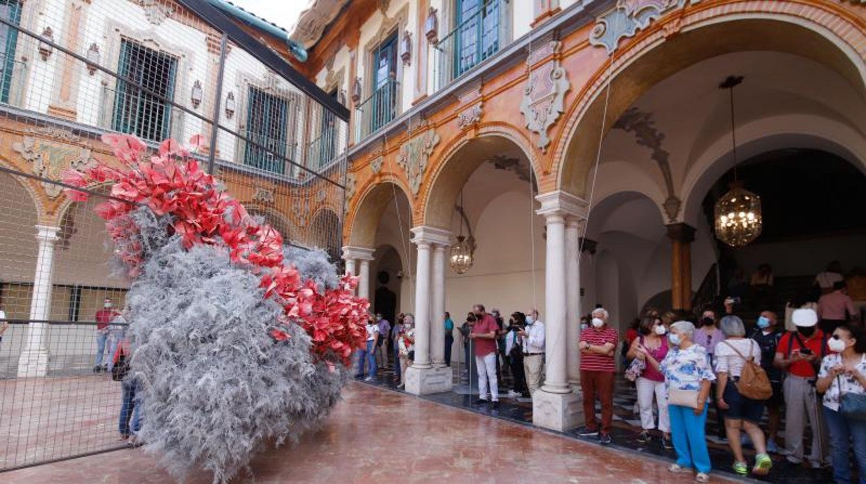 Instalación de Flora en la Diputación en la edición de 2021