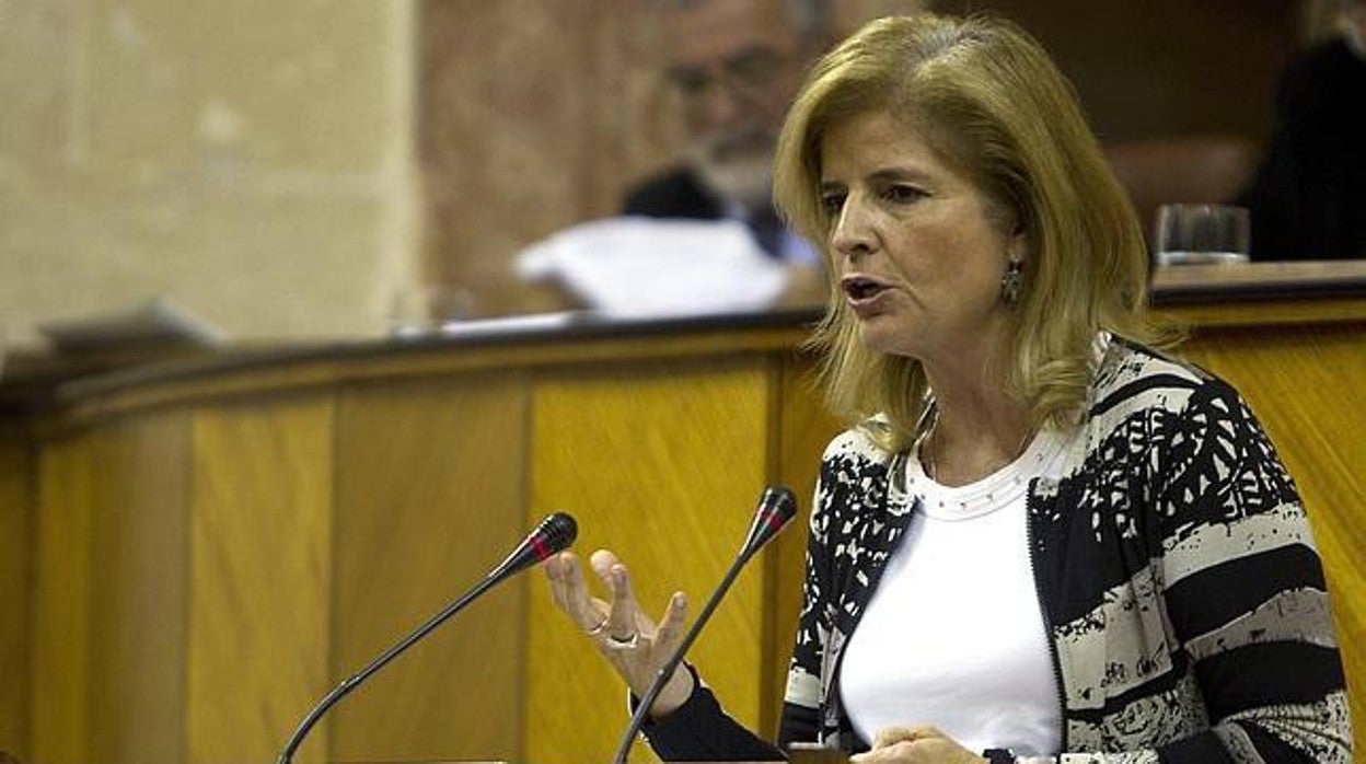 Esperanza Oña, en el Parlamento andaluz en una imagen de archivo