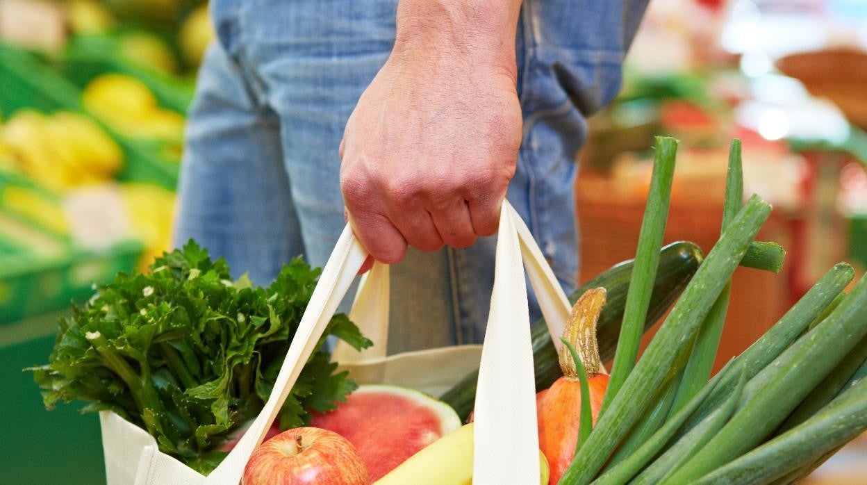 Cesta de la compra ecológica.