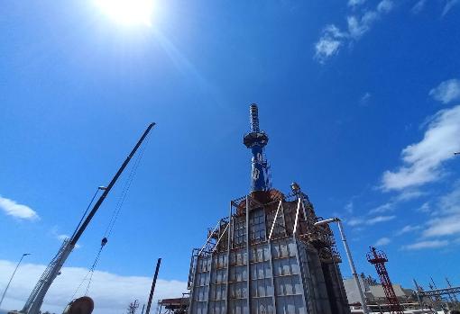 El merox, la primera instalación que se comenzará a desinstalar de la refinería tinerfeña.