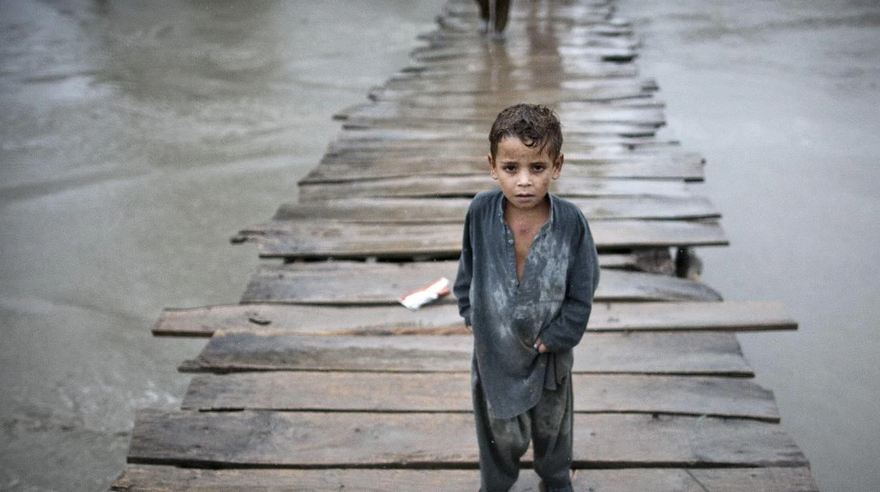 Inundación en Pakistán.