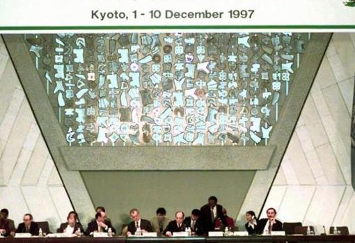 Imagen de archivo de la COP3 celebrada en Kioto en 1997.