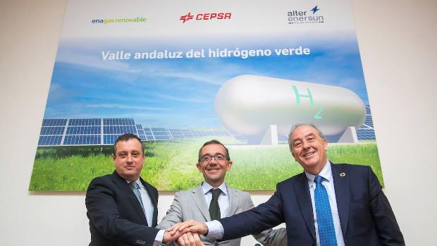 Enagás Renovable y Alter Enersun, nuevos aliados de Cepsa en el Valle Andaluz del Hidrógeno Verde