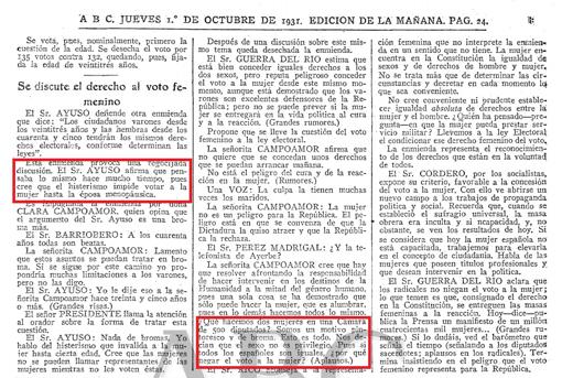 Diputadas, en femenino, desde 1931