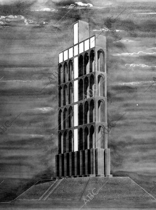 Proyecto de la cruz del Valle de los Caídos de Francisco Cabrero