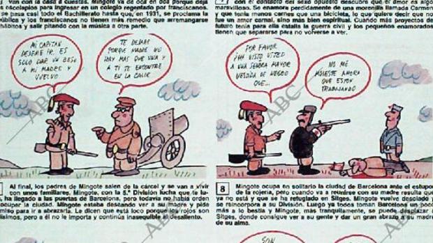 Summers recordó en unas viñetas la biografía de Mingote