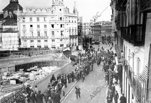 La calle de Caballero de Gracia en 1913