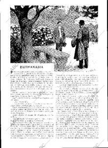 Página hablando de la eutanasia en 1909