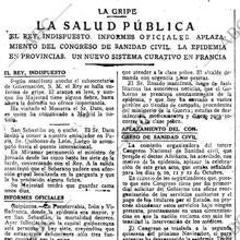 La gripe española, en la prensa de 1919