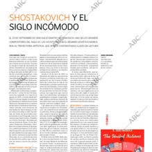 Reportaje del Cultural ABC sobre como Shostakovich se enfrentó a los nazis con su música