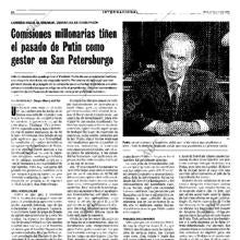 Noticia sobre Putin de marzo del 2000