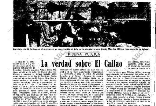 Una &#039;Tribuna Pública&#039; sobre la batalla del Callao, de 1978