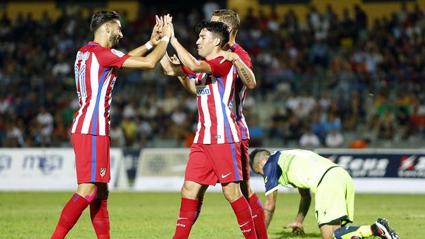 Gaitán debuta con gol en el Atlético