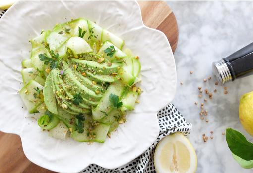 Receta del calabacín, aguacate y limón