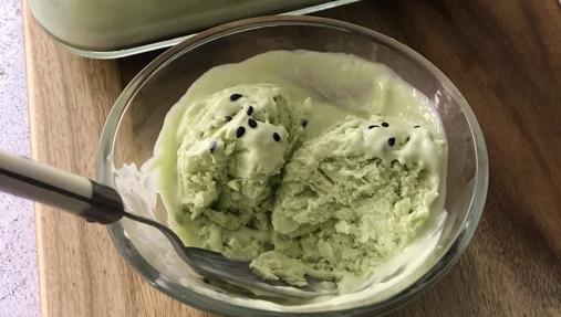 Helado de aguacate.