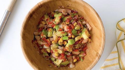 Ensalada de mango, brócoli y nueces