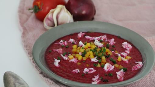 Gazpacho de remolacha.