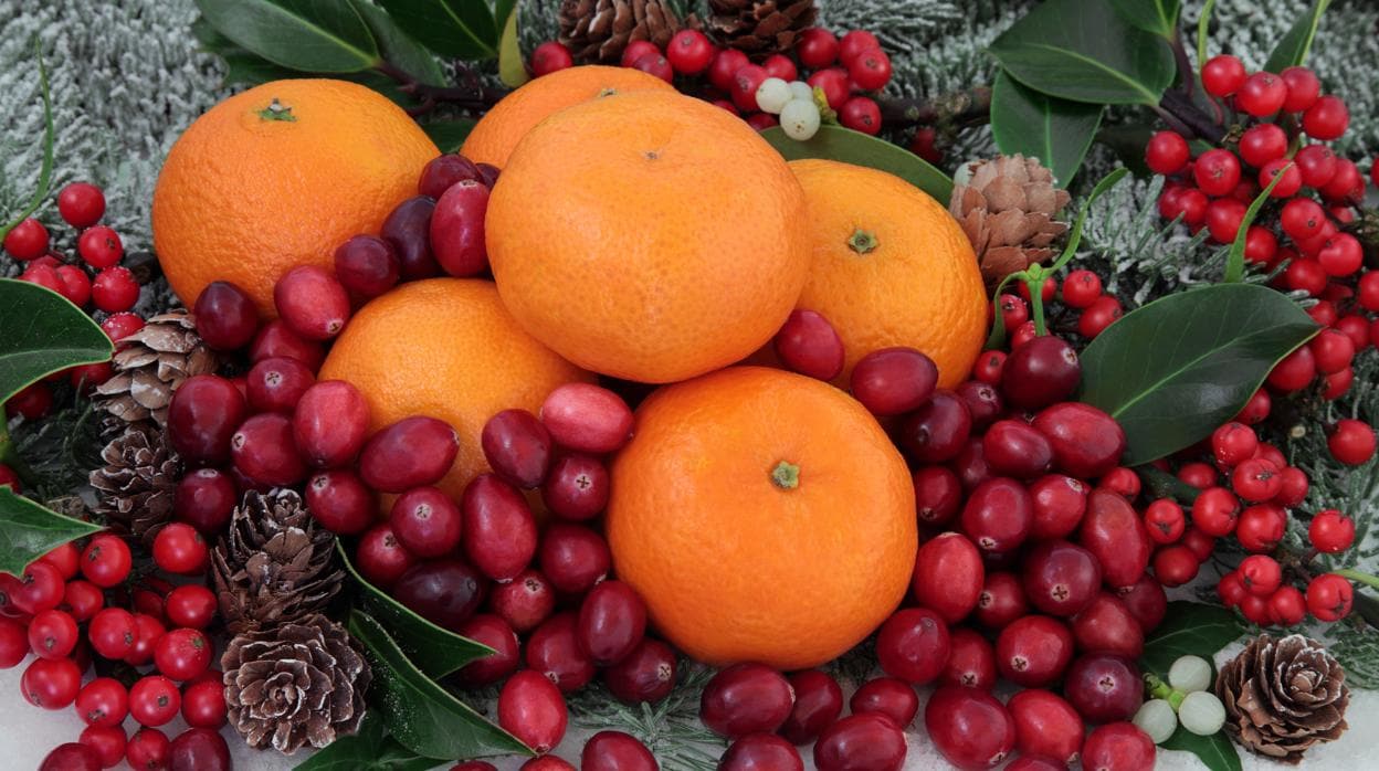 Frutas y verduras de temporada en diciembre.