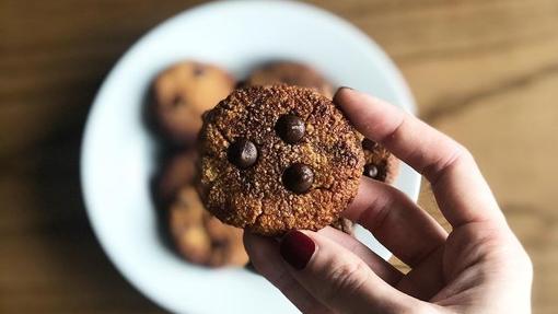 Galletas de almendra y chocolate.