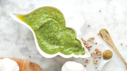 Salsa de pesto.