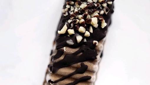 Helado de cacao.