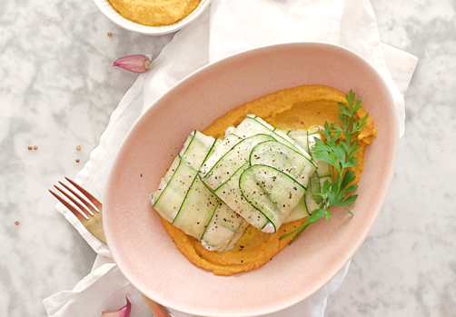 Ravioli de calabacín.