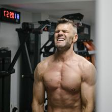 Fonsi Nieto, en el entrenamiento de Jesús Gallego.