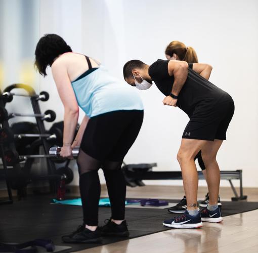 Una sesión de entrenamiento individualizado en el Centro Penalba8.