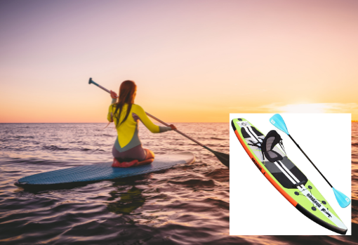 Paddle surf con tabla de Amazon.