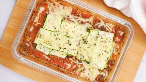 Raviolis de calabacín y tomate.