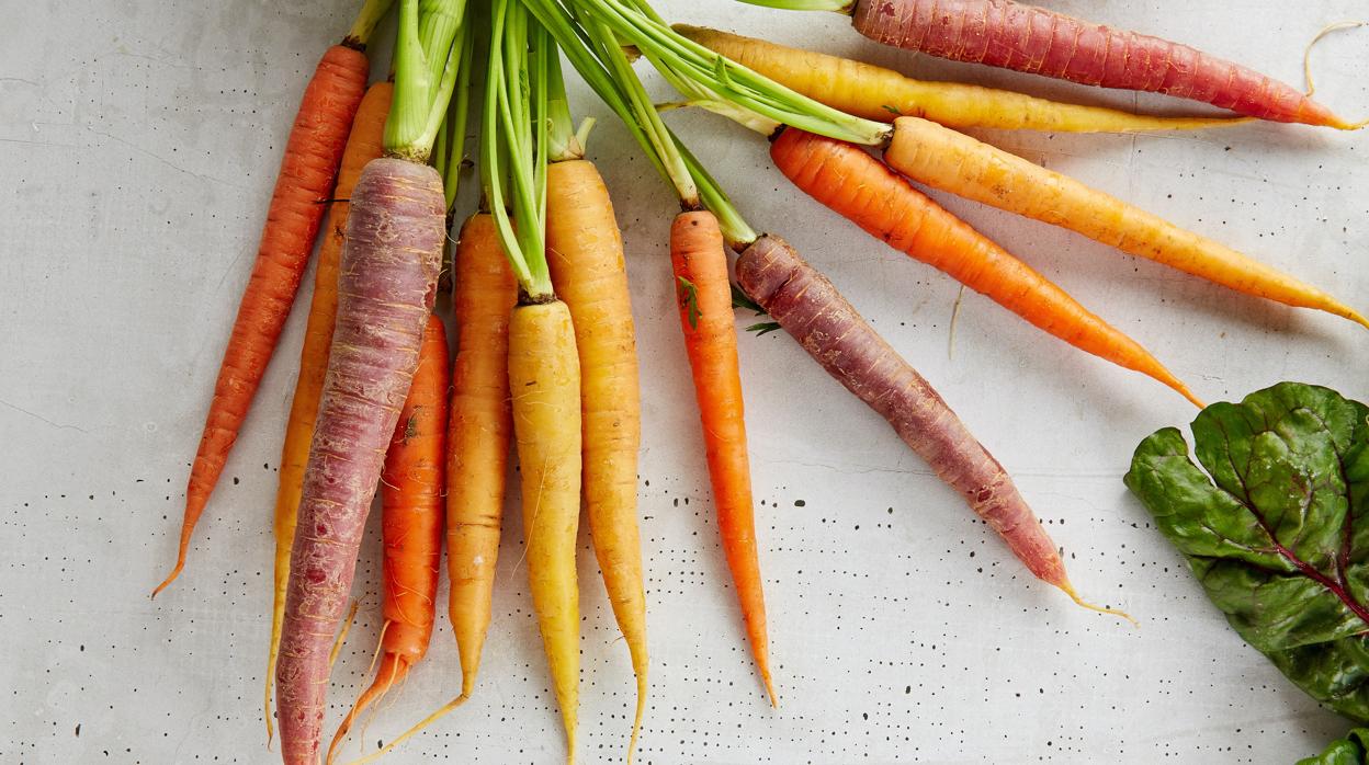 Las zanahorias son ricas en vitamina A.