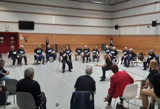 Una de las clases de danza para los enfermo de párkinson.