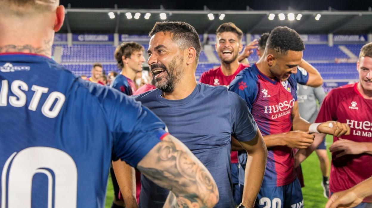 Miguel Ángel Sánchez ‘Míchel’, entrenador del Huesca.